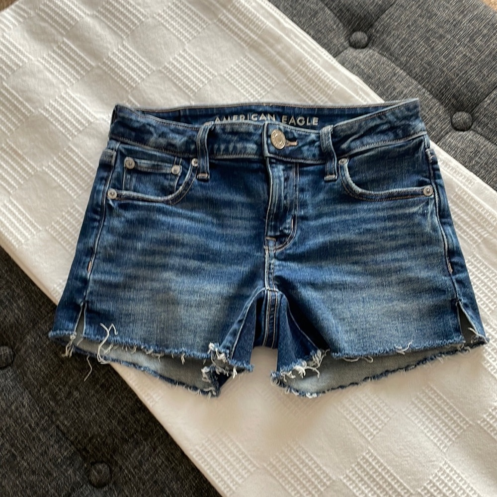 AE Stretch Denim Midi Short